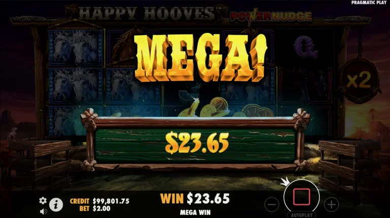 Крупный выигрыш в слоте Happy Hooves