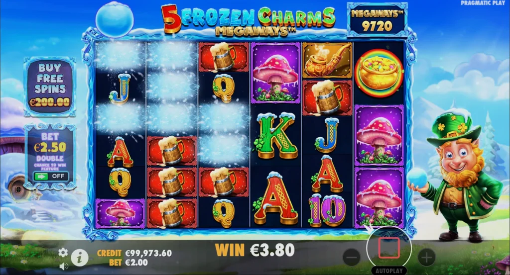 Выигрыш в слоте 5 Frozen Charms Megaways
