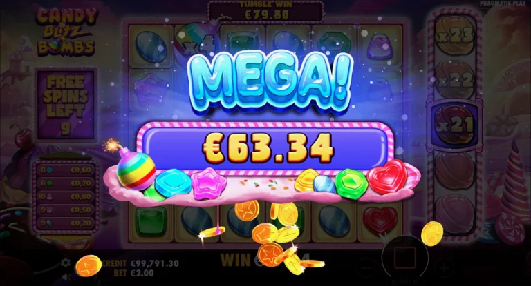 Огромный выигрыш в слоте Candy Blitz Bombs