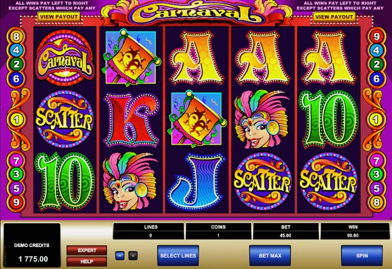 Выпадение 3 символов Scatter удваивает ваш выигрыш с общей ставки на спин