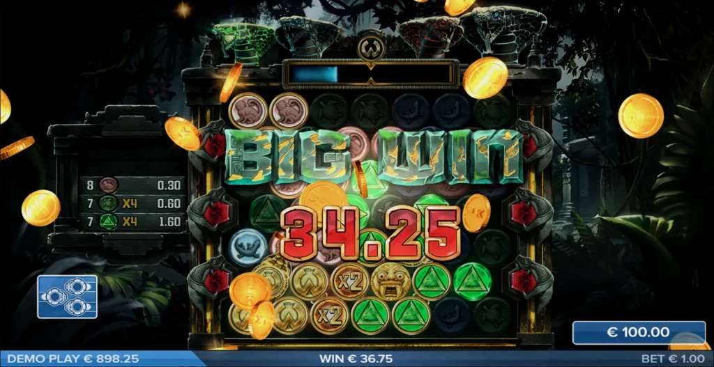 Крупный выигрыш в слоте Coba Reborn