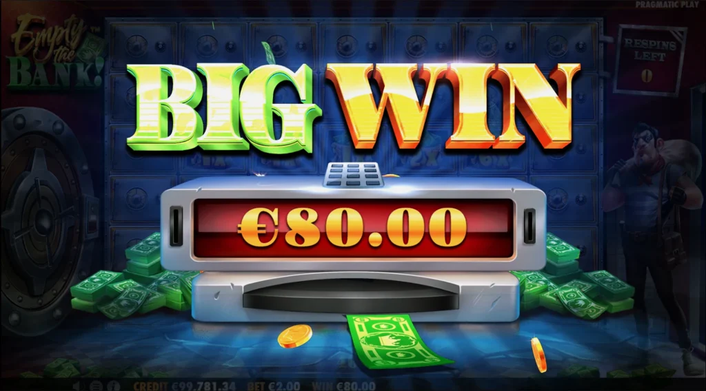 Крупный выигрыш с функцией респинов