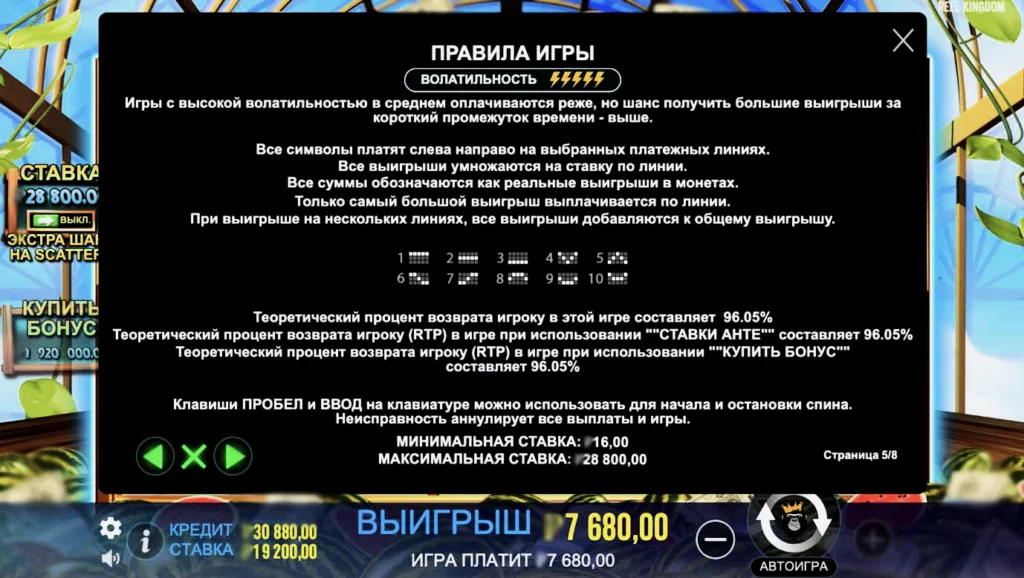 Линии выплат