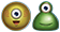 Желтый и зеленый в Reactoonz