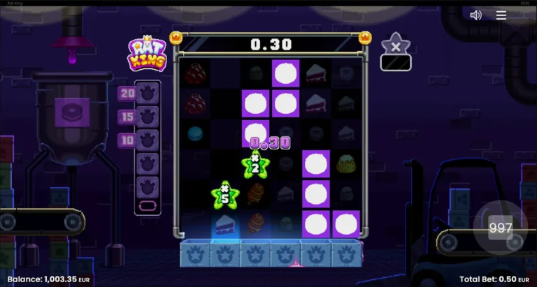 В игре используется каскадная система выигрышей