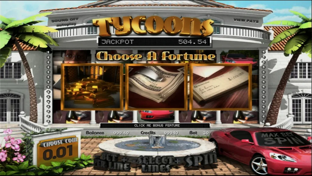 Одна из бонусных функций в слоте Tycoons