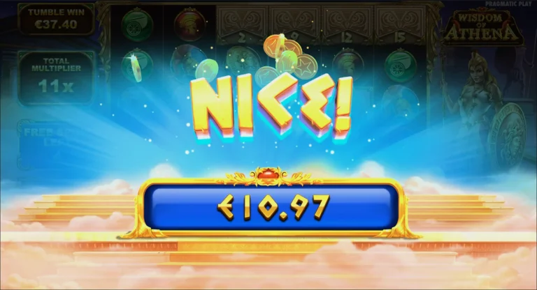 Крупный выигрыш в слоте Wisdom of Athena