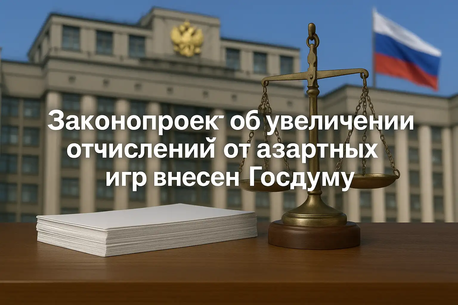 Законопроект об увеличении отчислений от азартных игр внесен в Госдуму